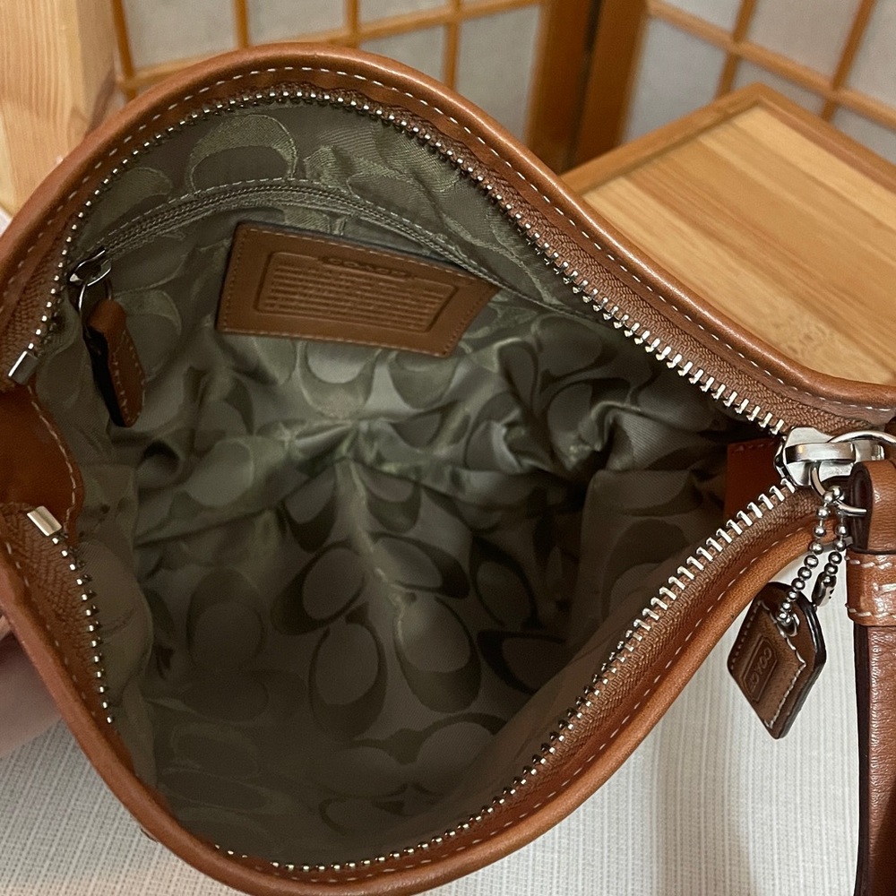 Coach Small SoHo Crossbody Bag in Tan - Picture 12 of 17